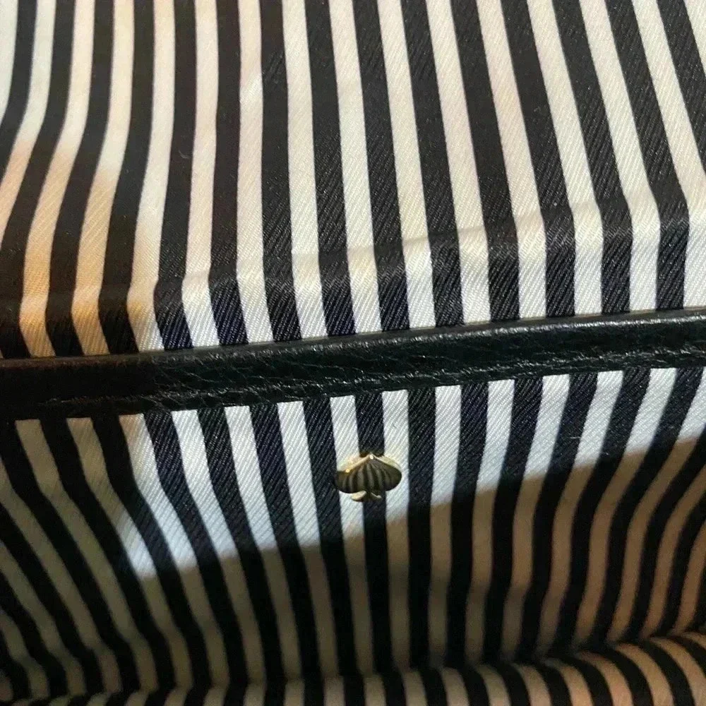 Kate spade black leather crossbody handbag